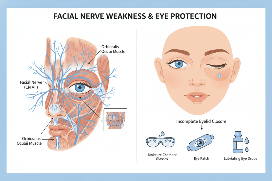 Facial Nerve Weakness and Eyelid Closure: How to Protect Your Eyes at Night